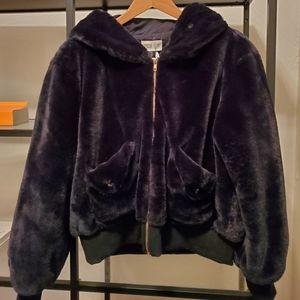 Beach Roit Faux-Fur Hooded Jacket